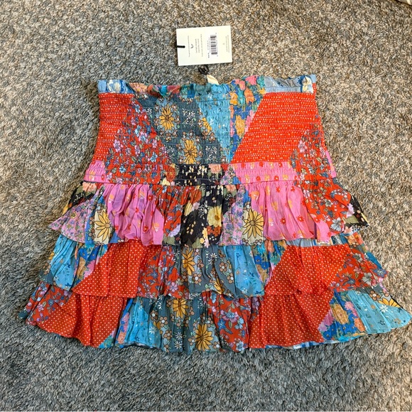 SPELL Cha Cha Shirred Mini Skirt - Picture 4 of 6
